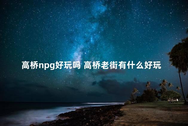 高桥npg好玩吗 高桥老街有什么好玩的